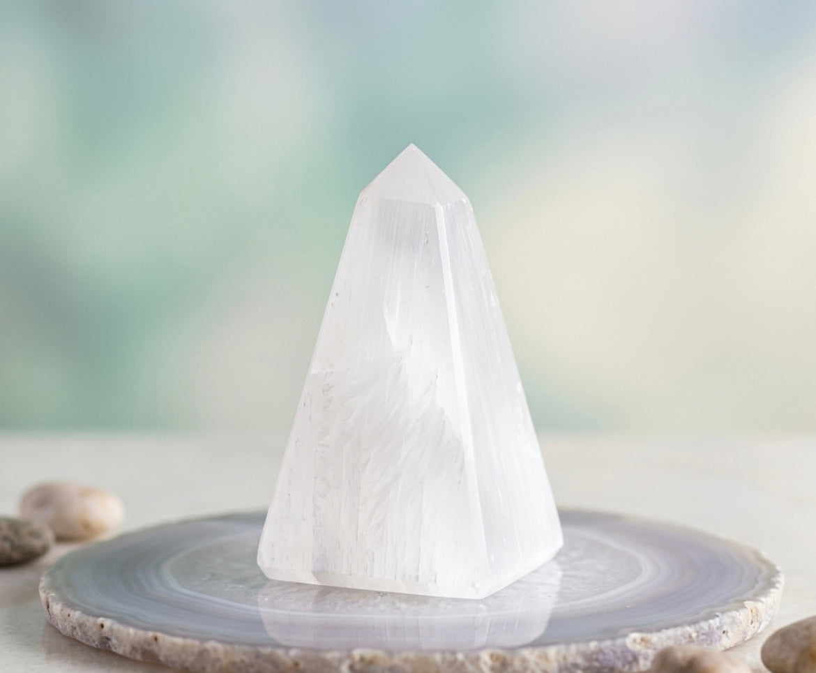 Selenite Obelisk