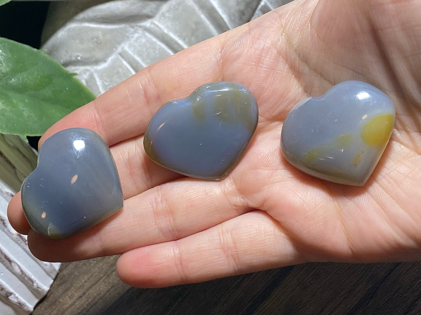 Blue Agate Heart