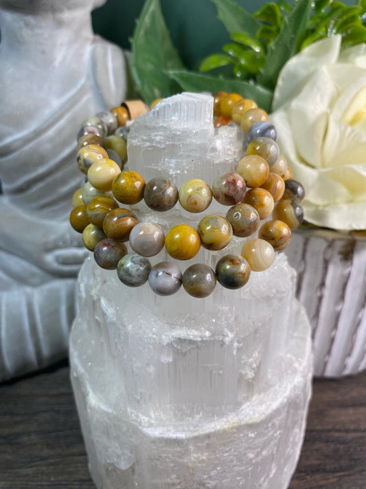 Crazy Lace Agate Bracelet