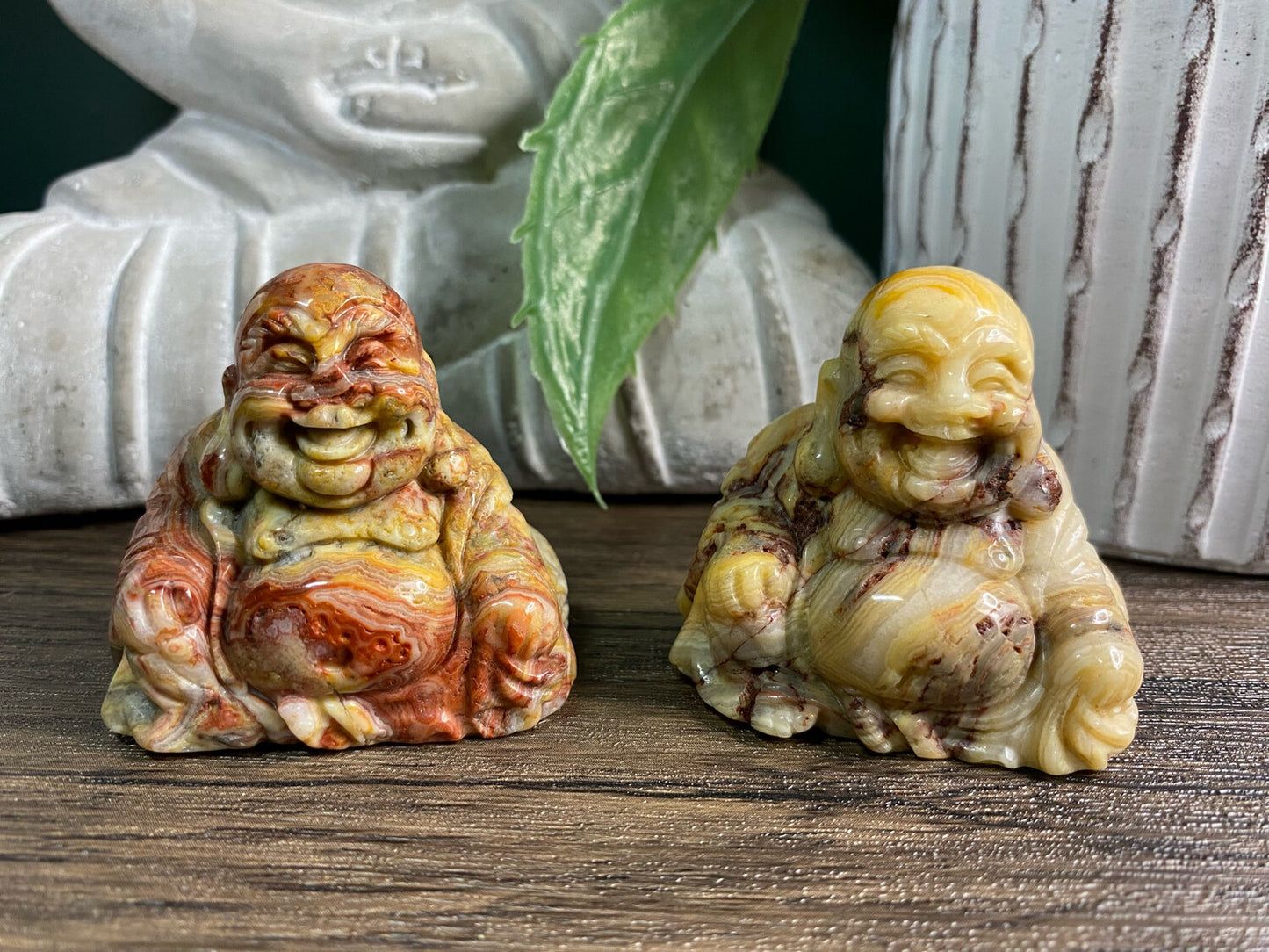 Crazy Lace Agate Buddha