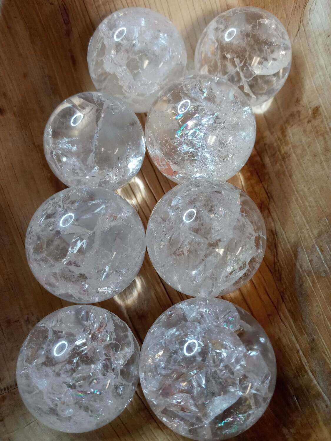 Fire & Ice Quartz Sphere
