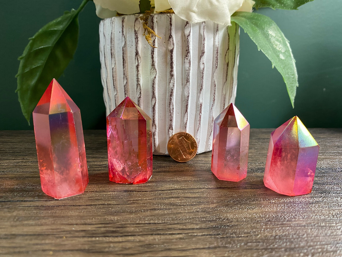 Flame Aura Quartz Point