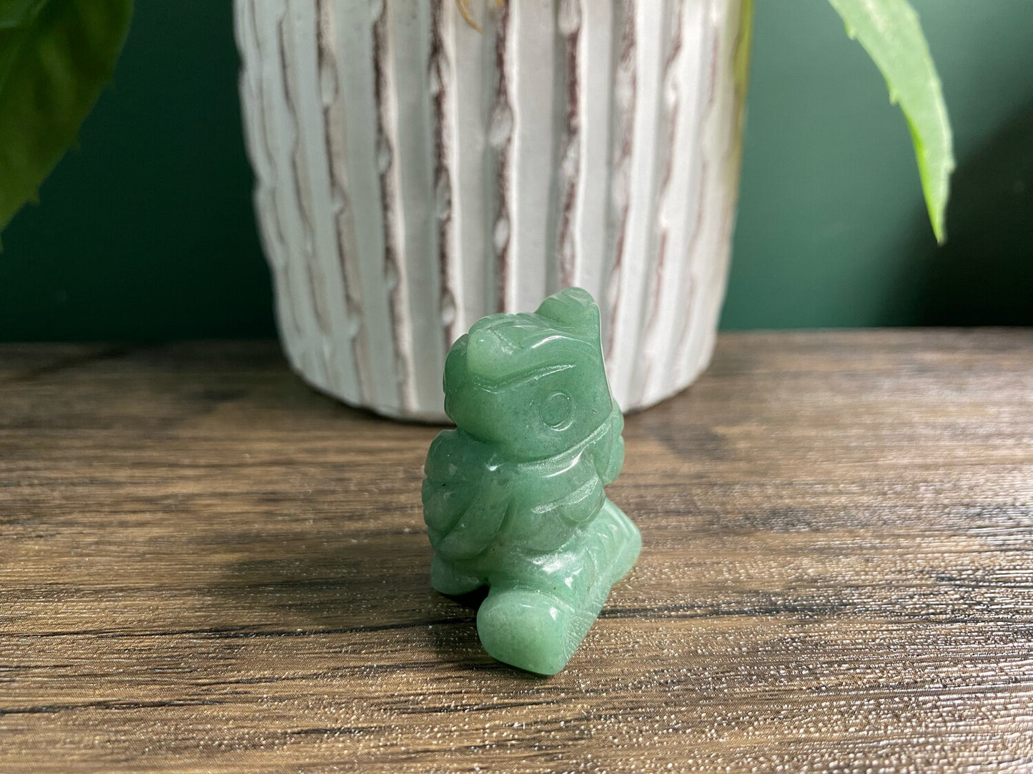Green Aventurine Owl