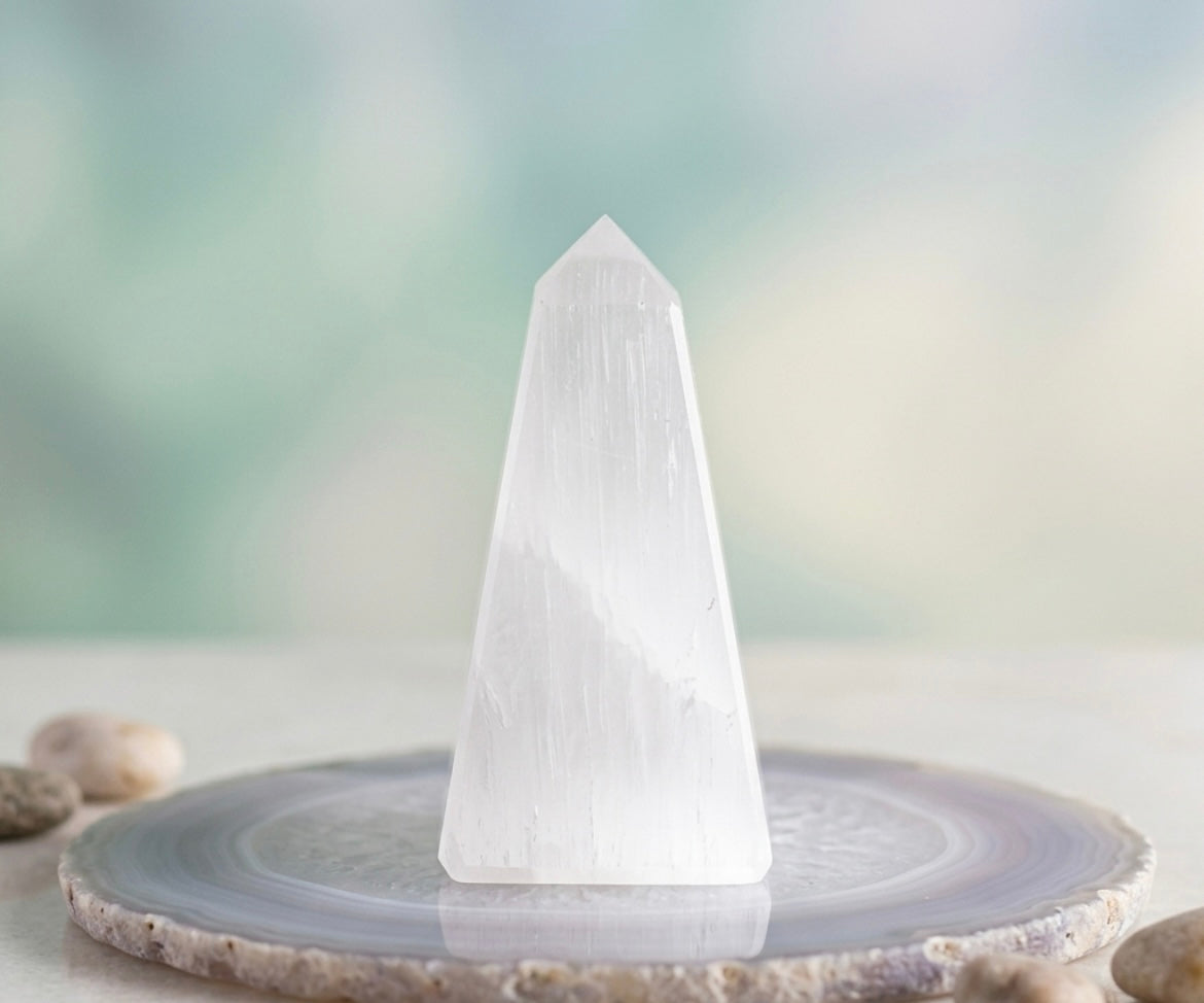 Selenite Obelisk