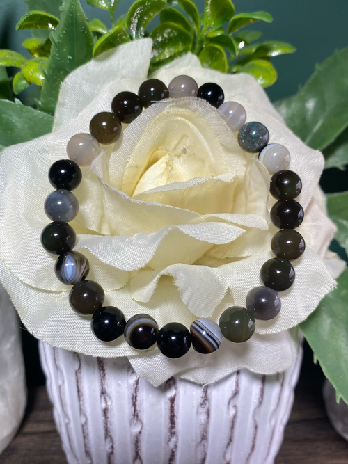 Black Agate Jewelry Set