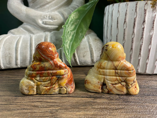 Crazy Lace Agate Buddha