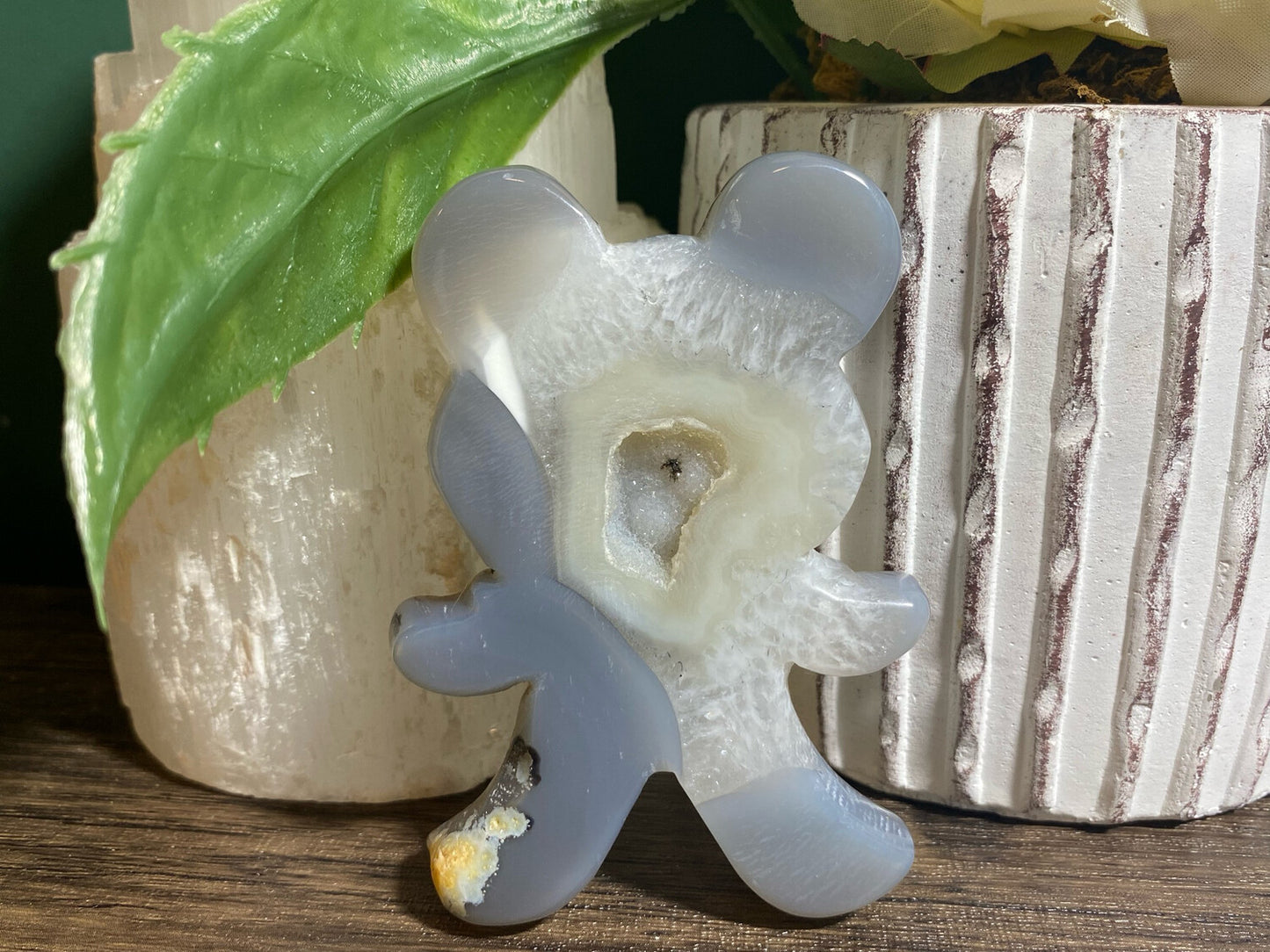 Druzy Agate Bear