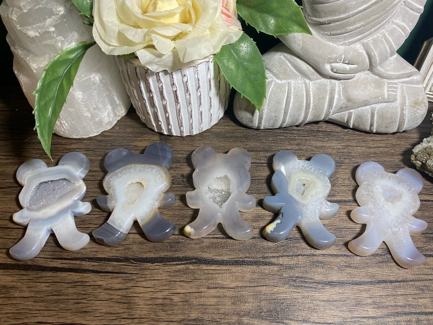 Druzy Agate Bear