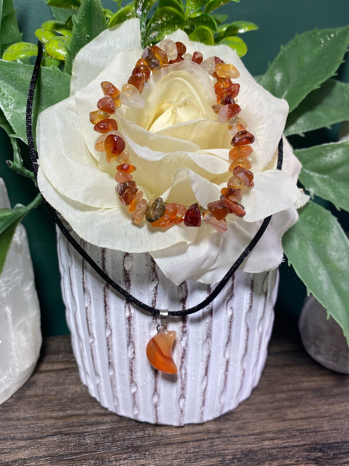 Fire Quartz 2-Piece Jewelry Set