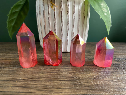 Flame Aura Quartz Point