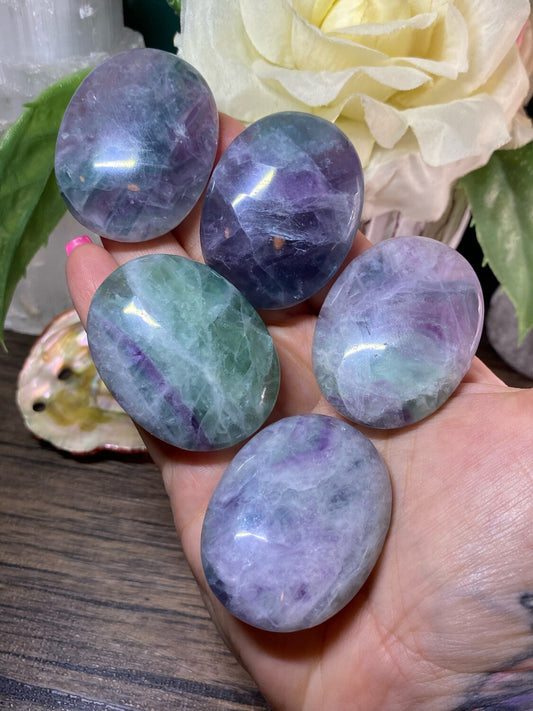 Fluorite Palm Stone